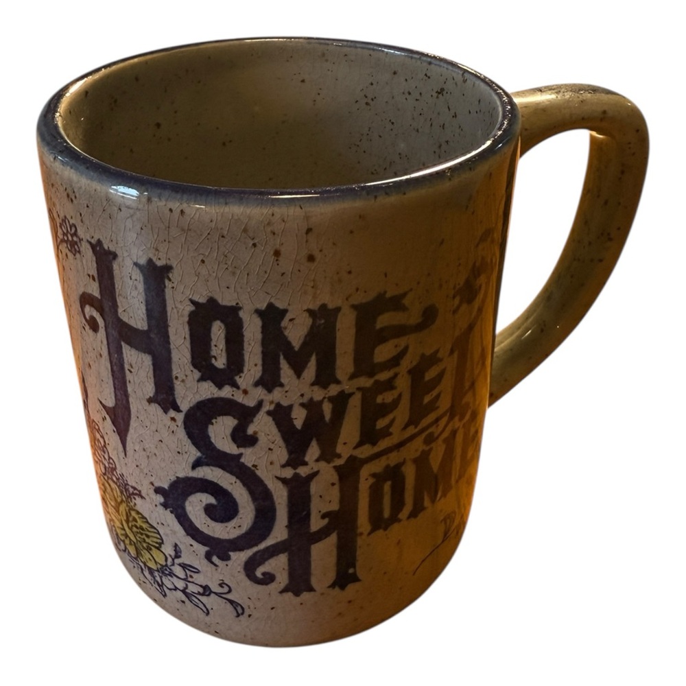 1970's Home Sweet Home 3 Coffee Cup/Mugs Stoneware, Gray /Blue, Collectable VTG. - Picture 7 of 10